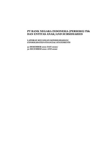 Thumbnail Bank Negara Indonesia
 Financial Statement 2021
