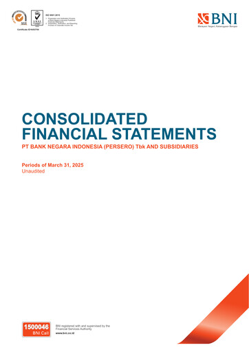 Vorschaubild Bank Negara Indonesia
 Quartalsbericht 2025-q1