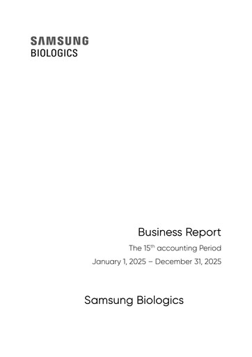 Thumbnail Samsung Biologics
 Annual Report 2025