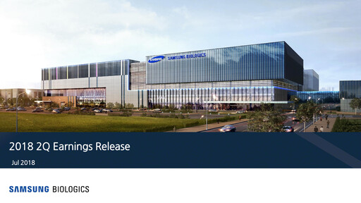 Miniature Samsung Biologics
 Rapport trimestriel 2018-q2