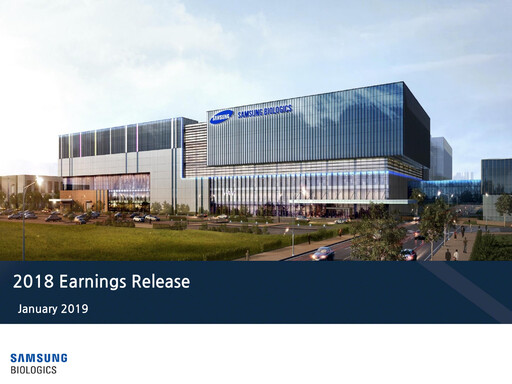 Miniature Samsung Biologics
 Rapport trimestriel 2018-q4