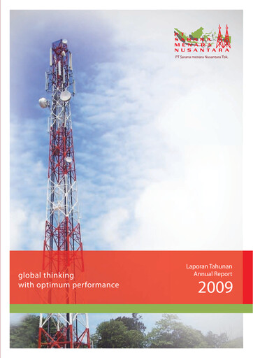 Thumbnail Sarana Menara Nusantara
 Annual Report 2009