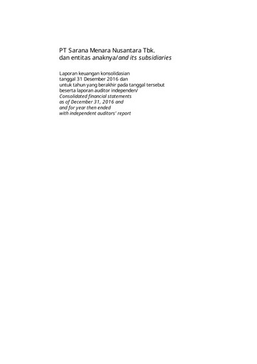 Thumbnail Sarana Menara Nusantara
 Financial Statement 2016