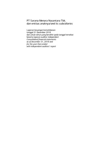 Thumbnail Sarana Menara Nusantara
 Financial Statement 2018