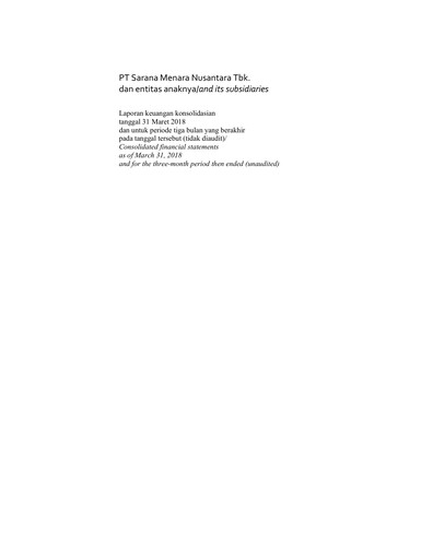 Thumbnail Sarana Menara Nusantara
 Quarterly Report 2018-q1