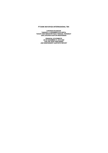 Thumbnail Bank Mayapada Internasional Financial Statement 2019