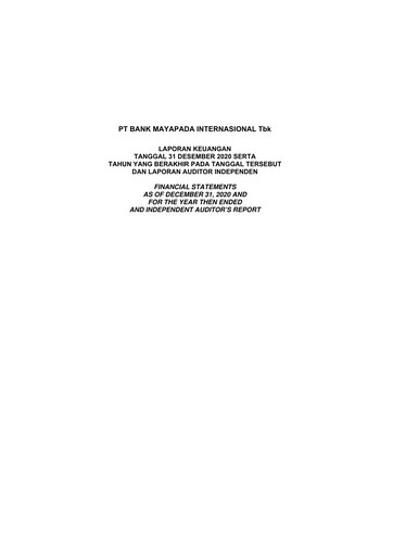 Thumbnail Bank Mayapada Internasional Financial Statement 2020