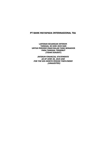 Thumbnail Bank Mayapada Internasional Half-year Report 2025-h1