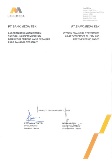 Thumbnail Bank Mega
 Quarterly Report 2024-q3