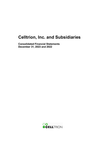 Thumbnail Celltrion
 Financial Statement 2022-2023