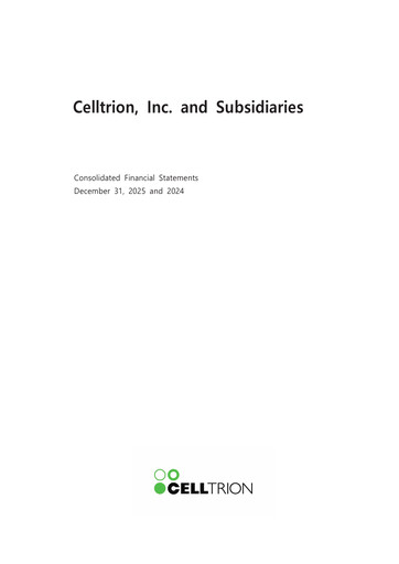Thumbnail Celltrion
 Financial Statement 2024-2025