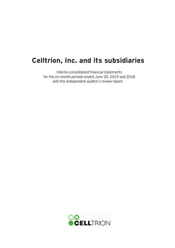 Thumbnail Celltrion
 Half-year Report 2019-h1