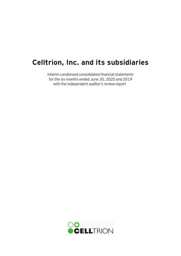 Thumbnail Celltrion
 Half-year Report 2020-h1