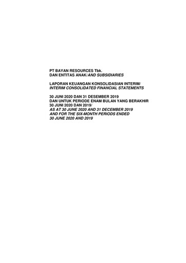 Vorschaubild Bayan Resources
 Halbjahresbericht 2020-h1