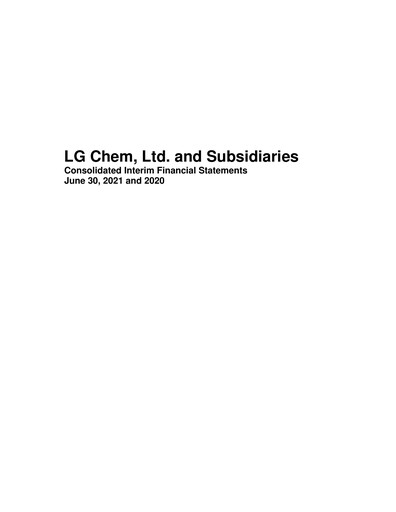Thumbnail LG Chem Quarterly Report 2021-q2