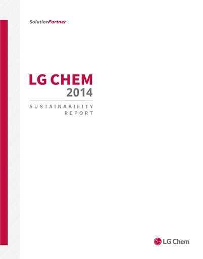 Thumbnail LG Chem Sustainability Report 2014