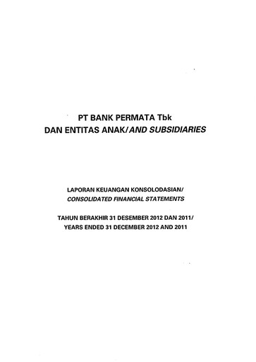 Thumbnail Permata Bank Financial Statement 2012