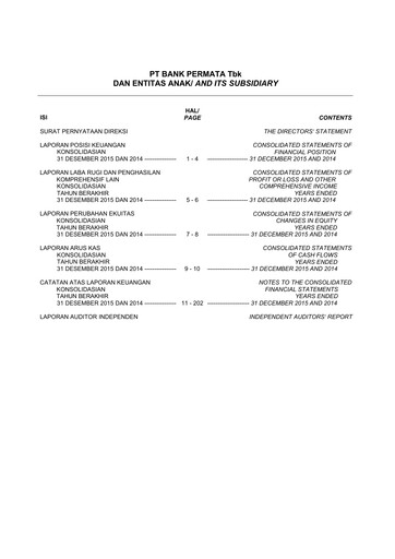 Thumbnail Permata Bank Financial Statement 2015
