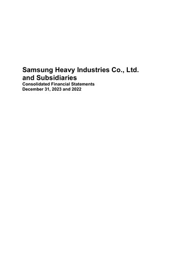 Miniature Samsung Heavy Industries
 Bilan financier 2023