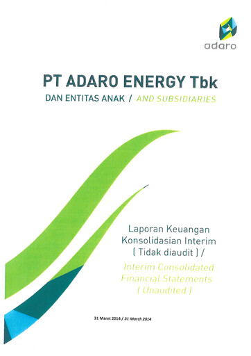 Miniature Adaro Energy
 Bilan financier 2014-q1