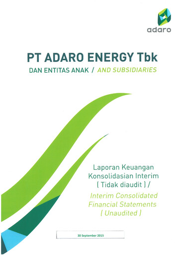 Miniature Adaro Energy
 Bilan financier 2015-9m