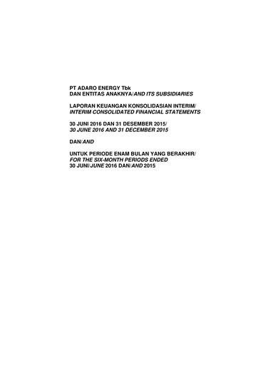 Miniature Adaro Energy
 Bilan financier 2016-h1