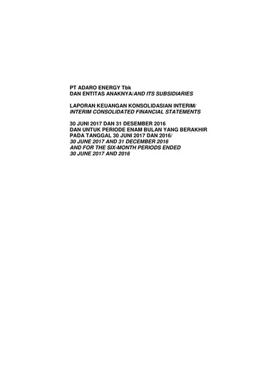 Thumbnail Adaro Energy
 Financial Statement 2017-h1