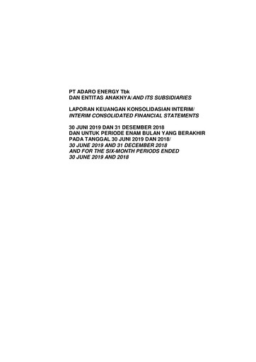 Thumbnail Adaro Energy
 Financial Statement 2019-h1