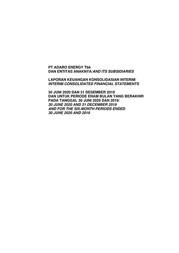 Thumbnail Adaro Energy
 Financial Statement 2020-h1