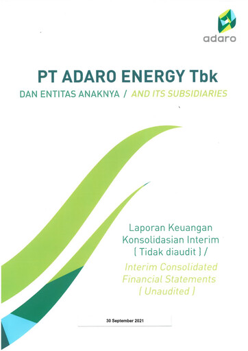 Thumbnail Adaro Energy
 Financial Statement 2021-9m