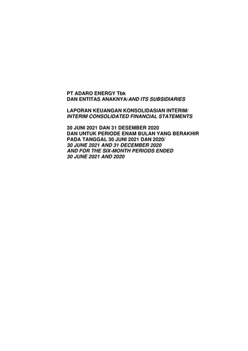 Thumbnail Adaro Energy
 Financial Statement 2021-h1