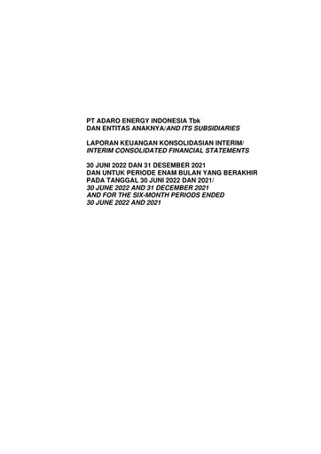 Thumbnail Adaro Energy
 Financial Statement 2022-h1