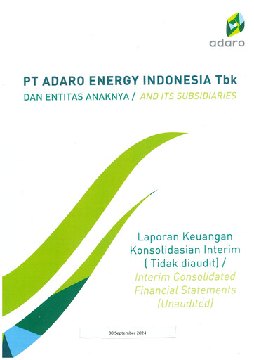 Thumbnail Adaro Energy
 Financial Statement 2024-9m