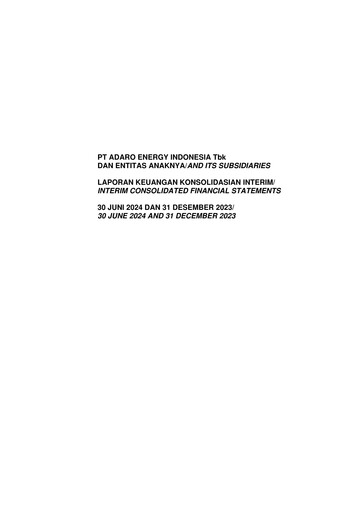 Thumbnail Adaro Energy
 Financial Statement 2024-h1