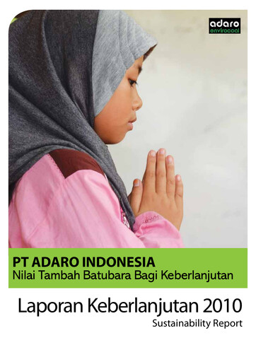 Thumbnail Adaro Energy
 Sustainability Report 2010