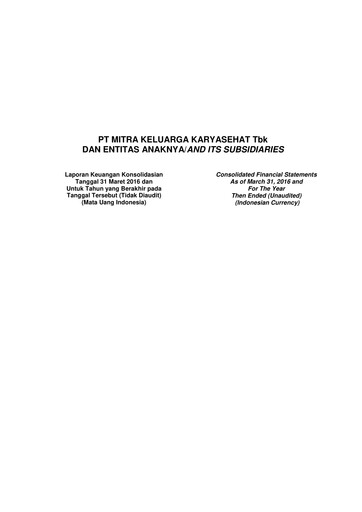 Thumbnail Mitra Keluarga Financial Statement 2016-q1