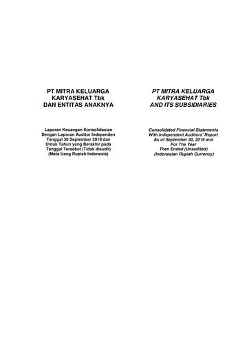 Thumbnail Mitra Keluarga Financial Statement 2019-9m