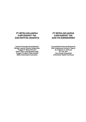 Thumbnail Mitra Keluarga Financial Statement 2019-q1