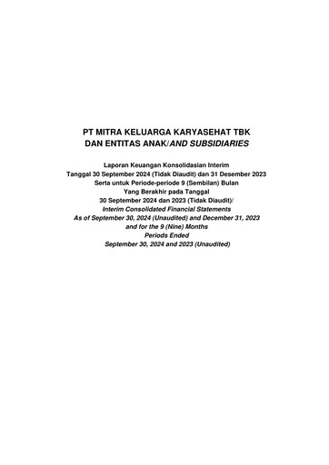 Thumbnail Mitra Keluarga Financial Statement 2024-9m