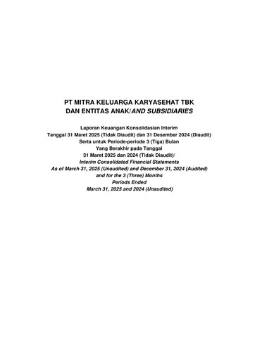Thumbnail Mitra Keluarga Financial Statement 2025-q1