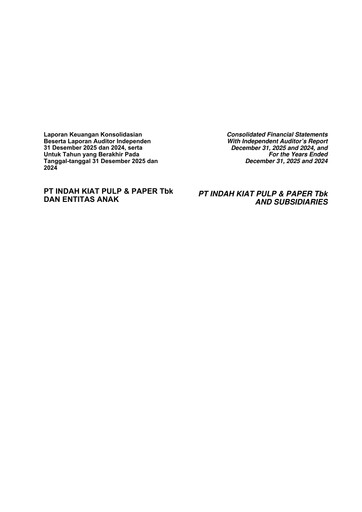 Thumbnail Indah Kiat Pulp & Paper Financial Statement 2025