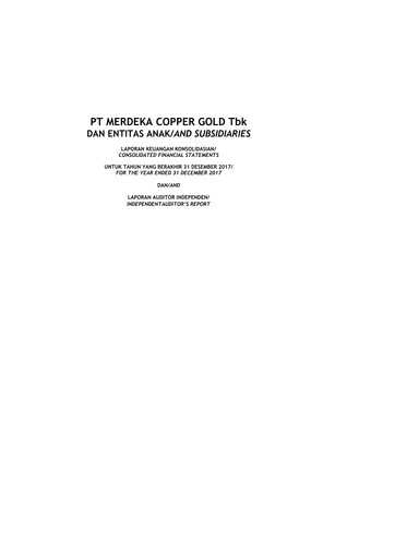 Thumbnail Merdeka Copper Gold
 Financial Statement 2017