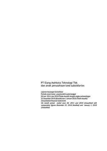 Thumbnail Elang Mahkota Teknologi
 Financial Statement 2011-h1