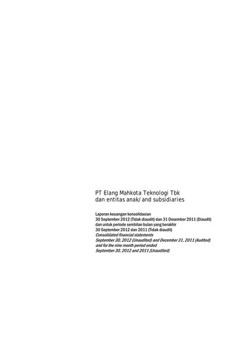 Thumbnail Elang Mahkota Teknologi
 Financial Statement 2012-9m