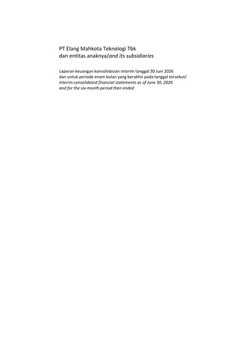 Thumbnail Elang Mahkota Teknologi
 Financial Statement 2026-h1