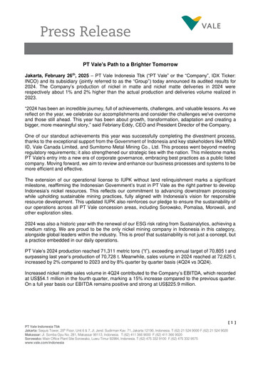 Thumbnail Vale Indonesia Financial Report 2024