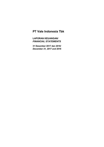 Thumbnail Vale Indonesia Financial Statement 2017