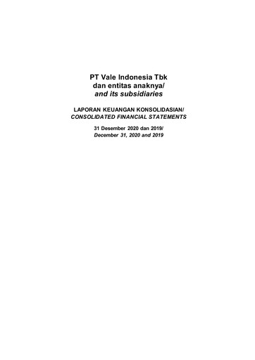 Thumbnail Vale Indonesia Financial Statement 2020