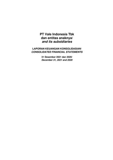 Thumbnail Vale Indonesia Financial Statement 2021