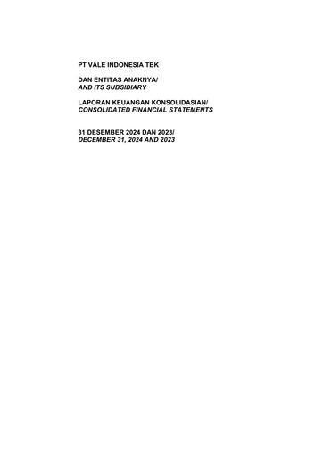 Thumbnail Vale Indonesia Financial Statement 2024